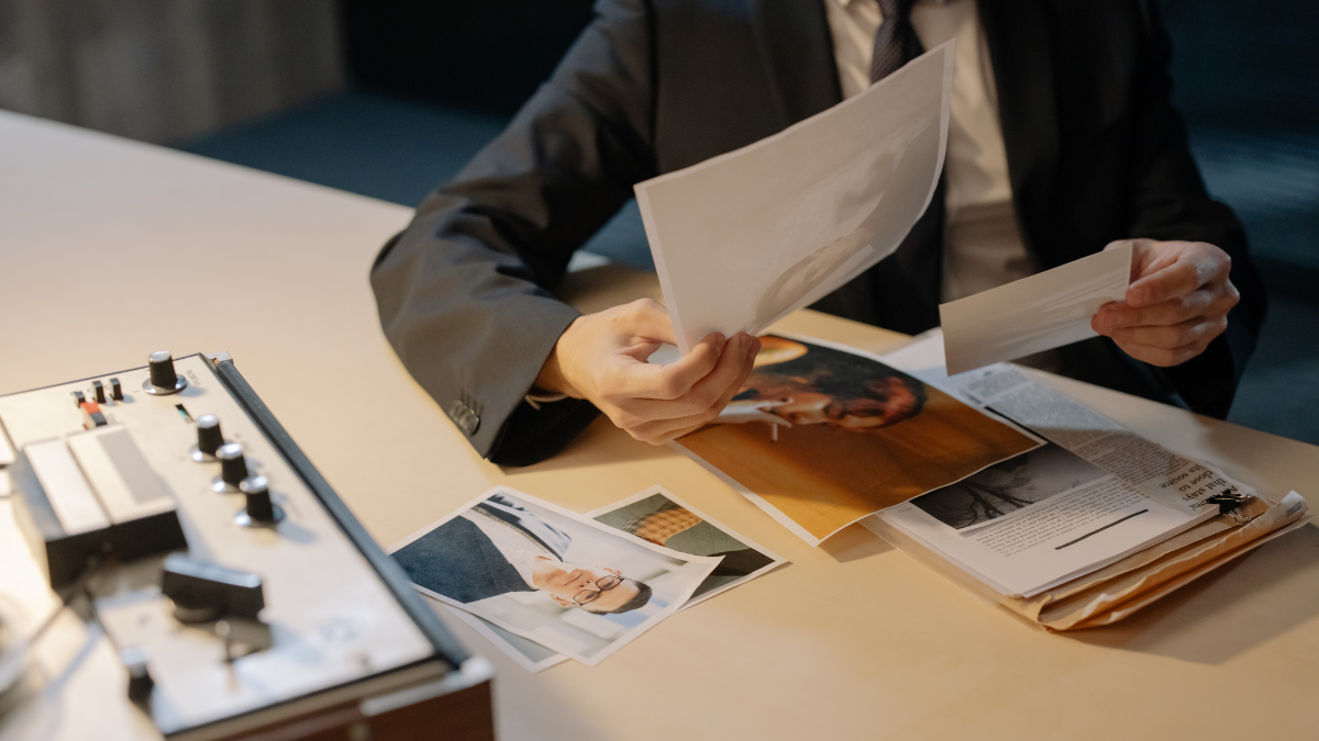 Abstract server room lighting